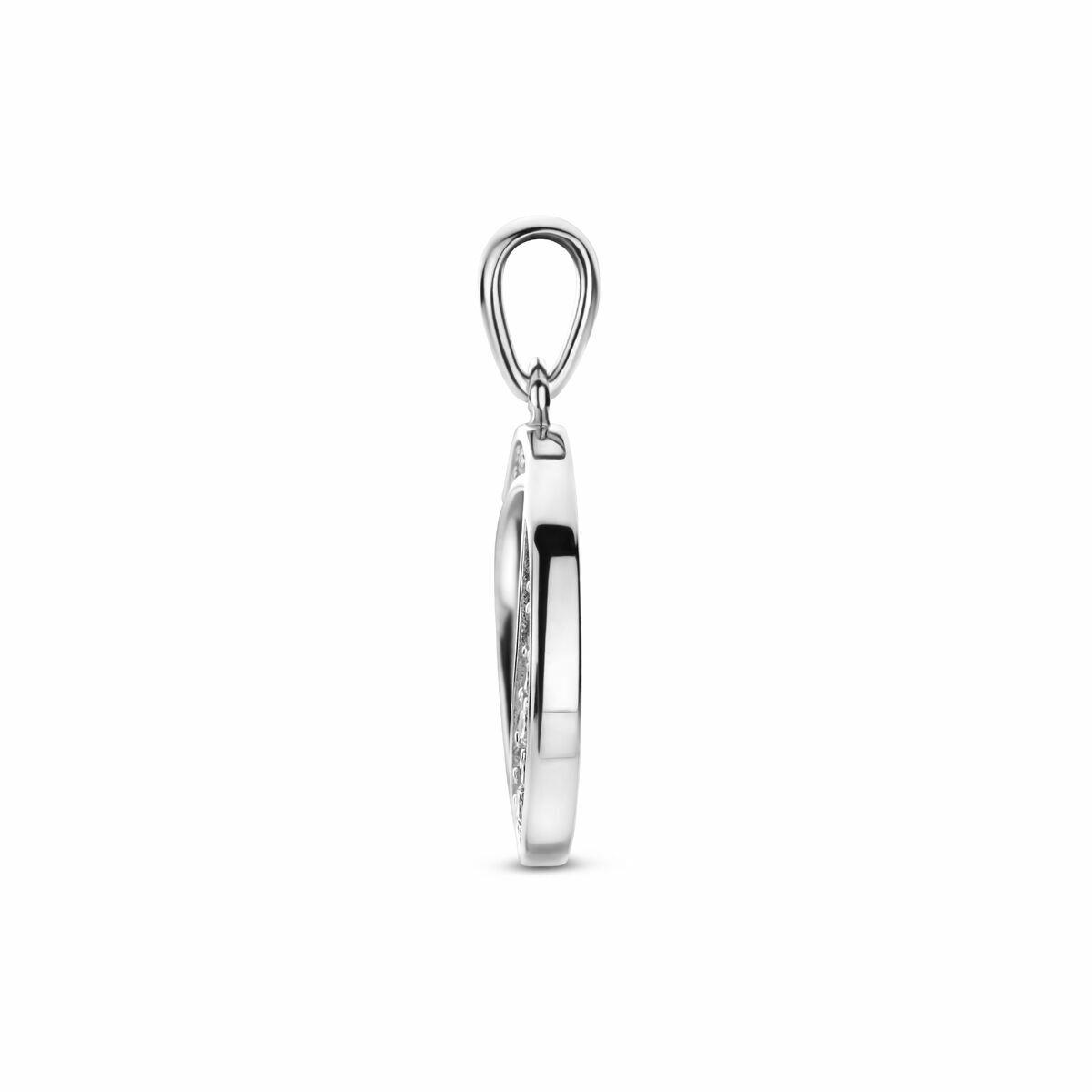 Anhänger Silber mit Zirkonia rund