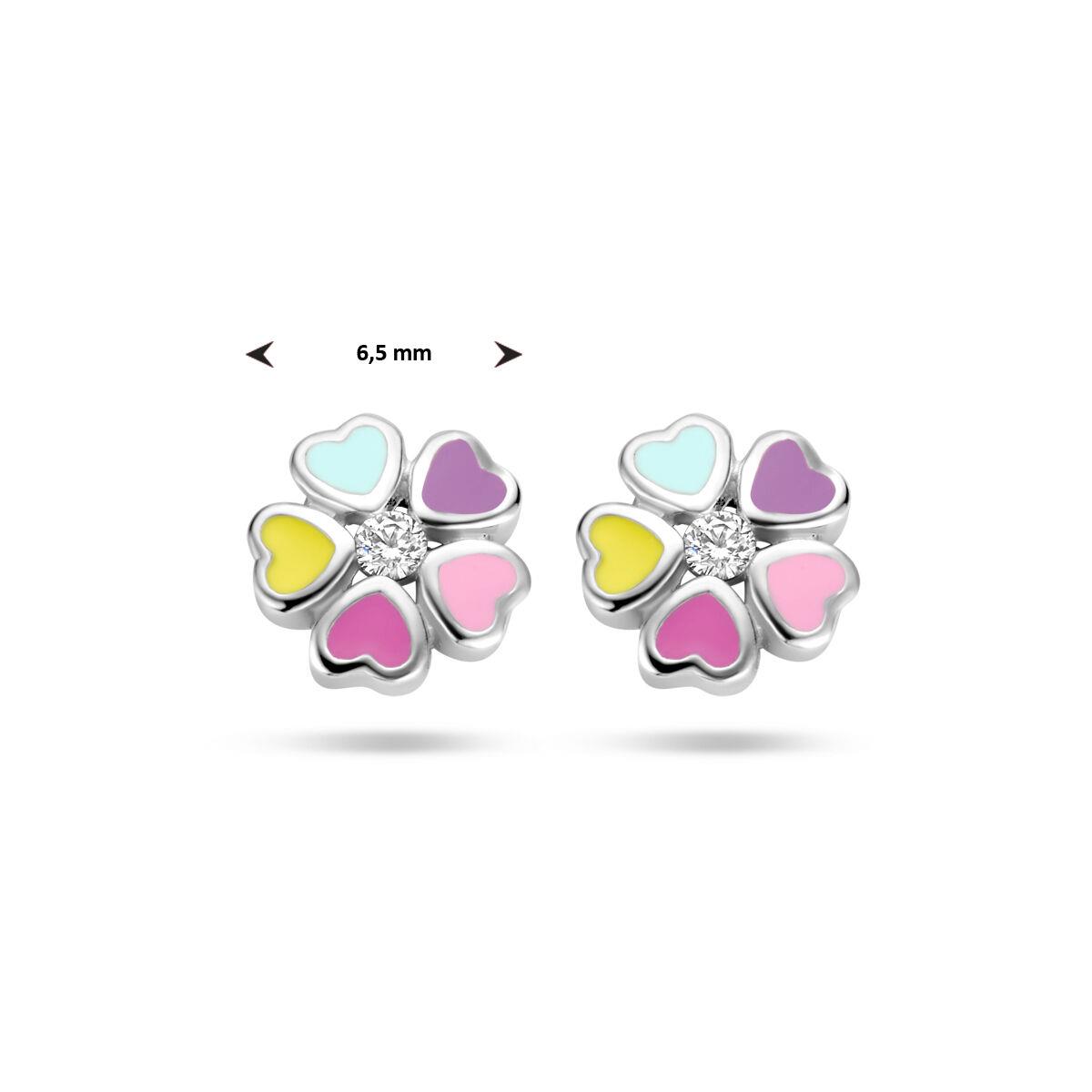 Bunte Blumen Ohrstecker
