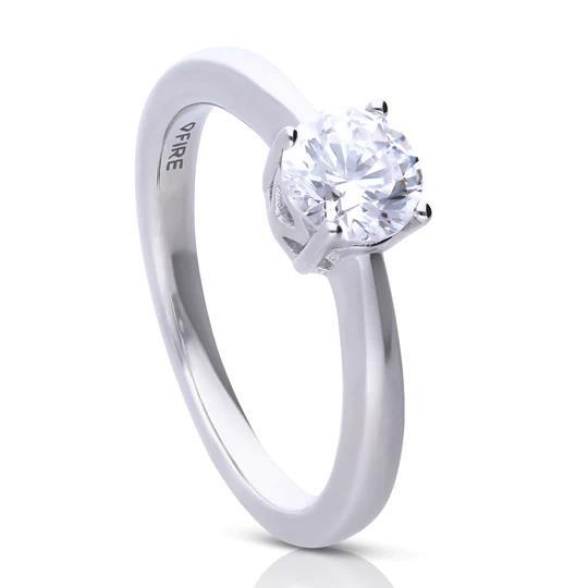 Diamonfire Solitaire Ring 1,00ct Silber