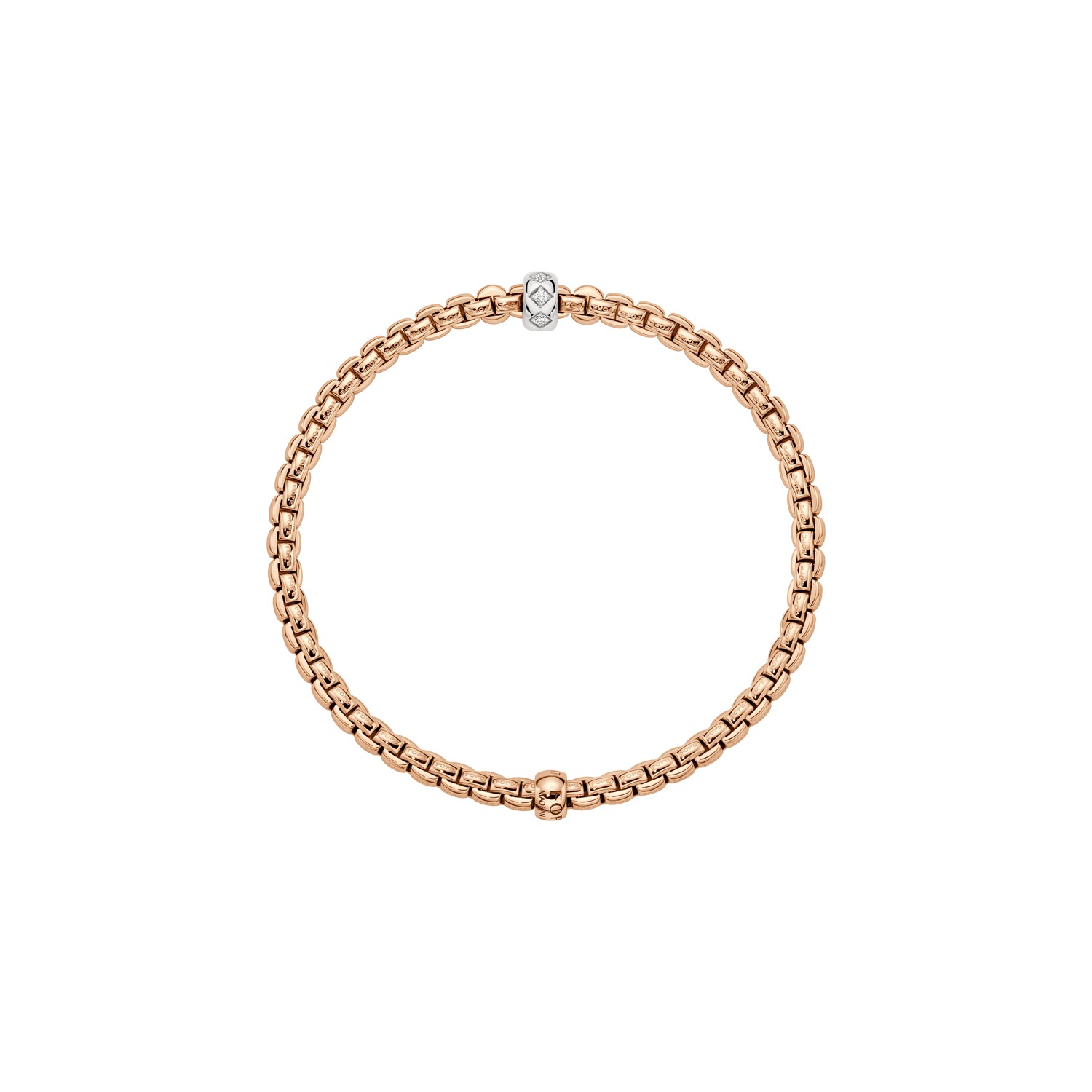 Fope Eka Tiny Armband Brillanten in Rautenfassung