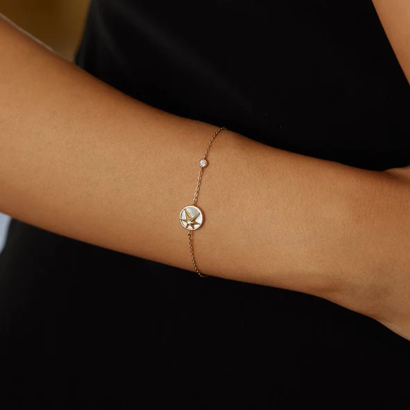 Ania Haie Goldstern-Perlmutt-Armband