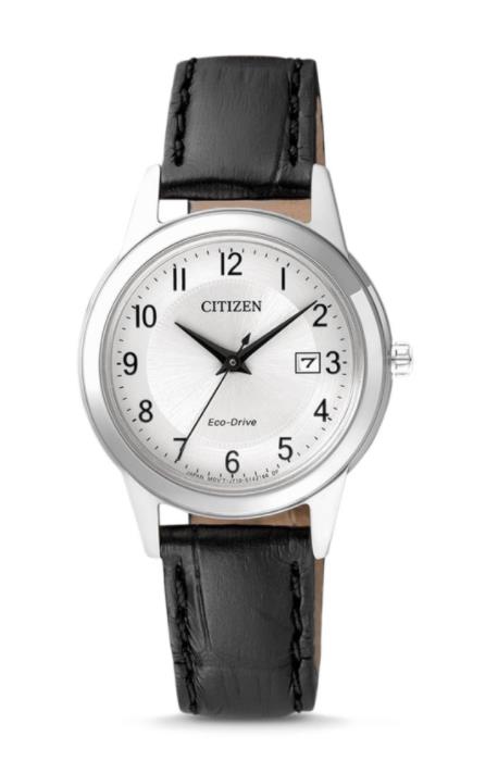 Citizen Eco-Drive Lederband Damenuhr mit Ziffern