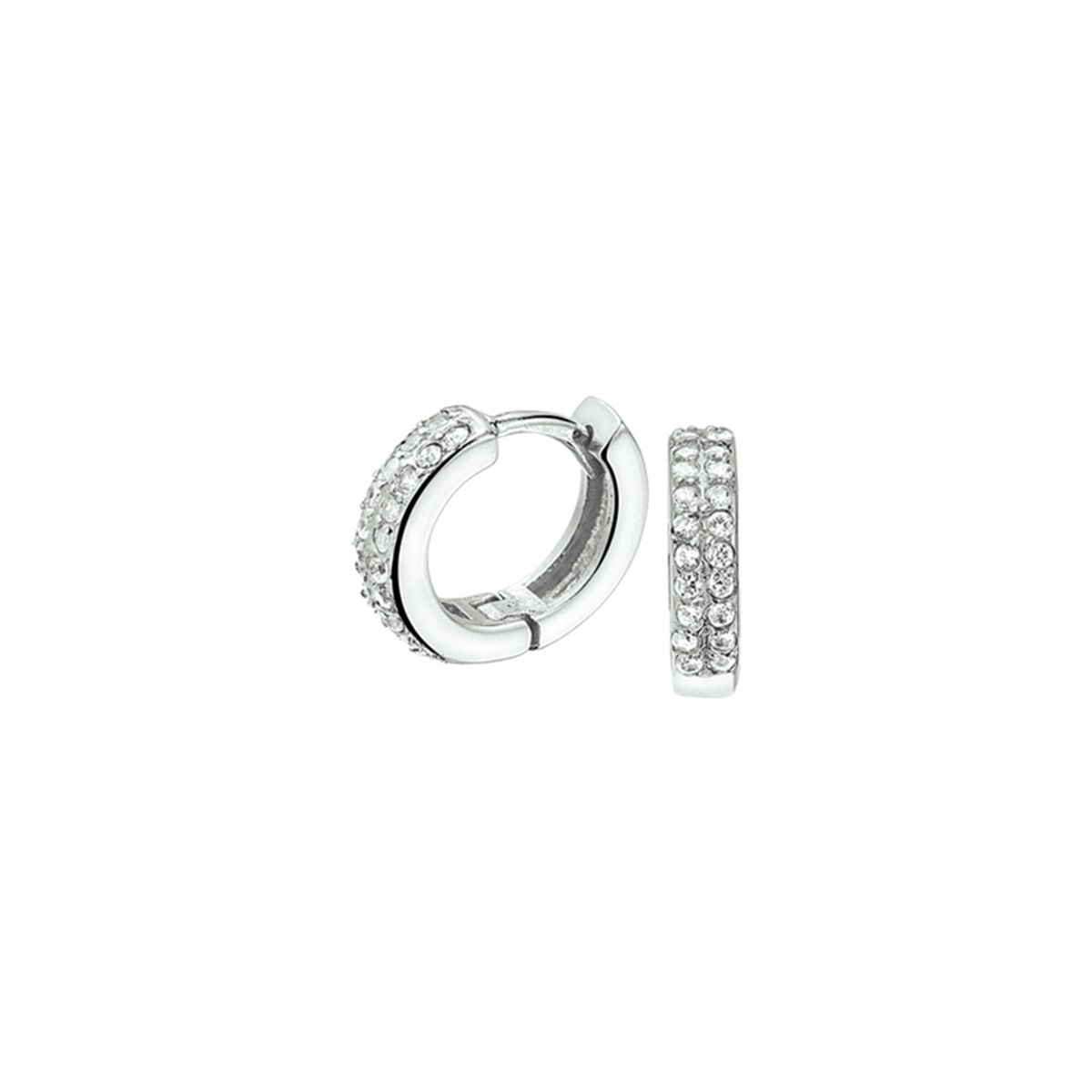 Creolen mit Zirkonia 14,5mm