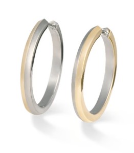 Boccia Titanium Creolen Bicolor 24,0mm