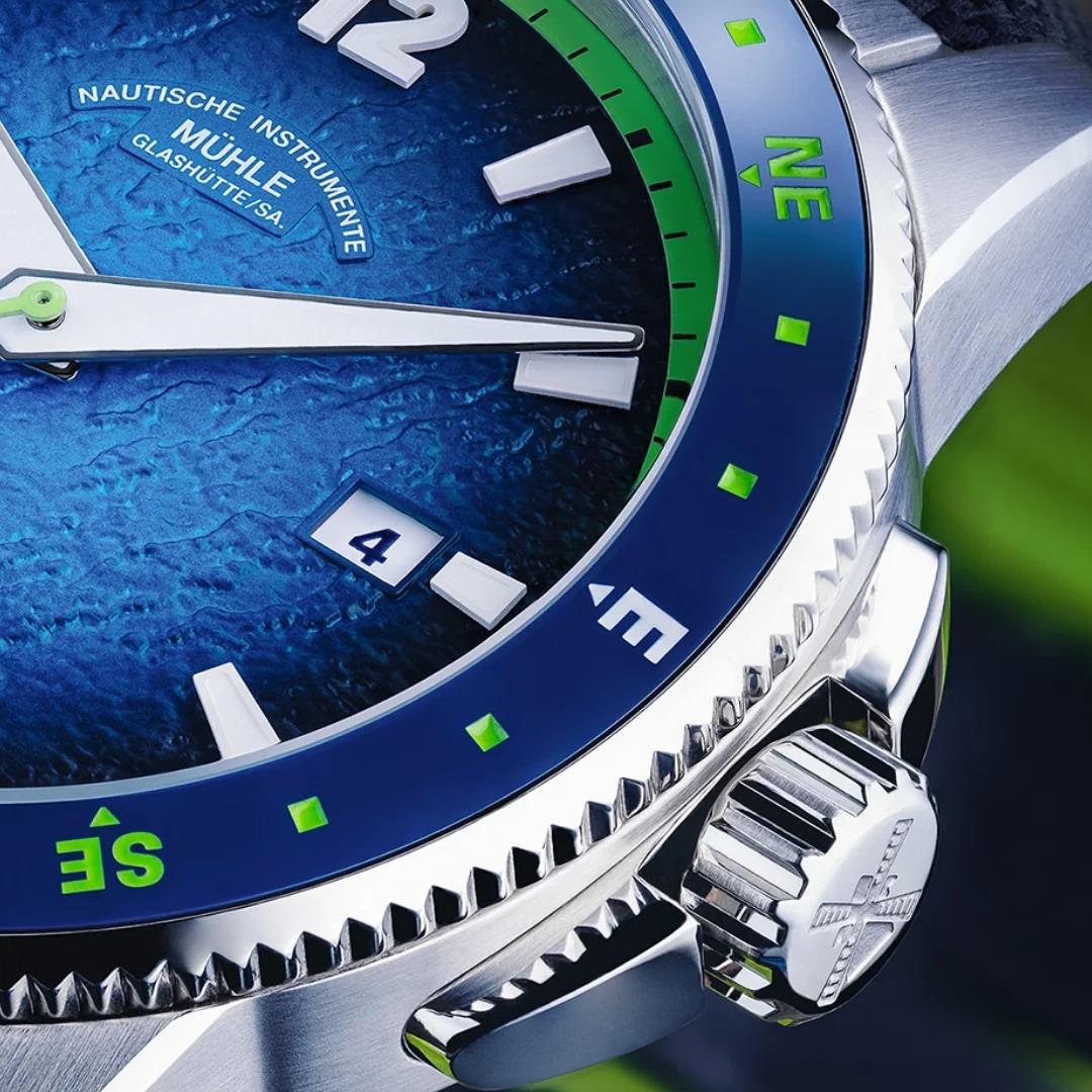 Mühle Glashütte Sportivo Compass Datum Grün