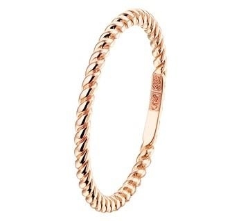 gedrehter Rotgold Ring
