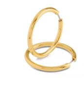 Boccia Titanium Creolen Gelbvergoldet 31,0mm