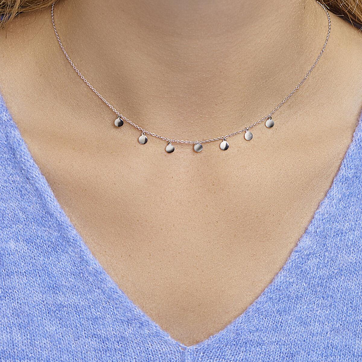Anker Collier mit 7 runden Plättchen