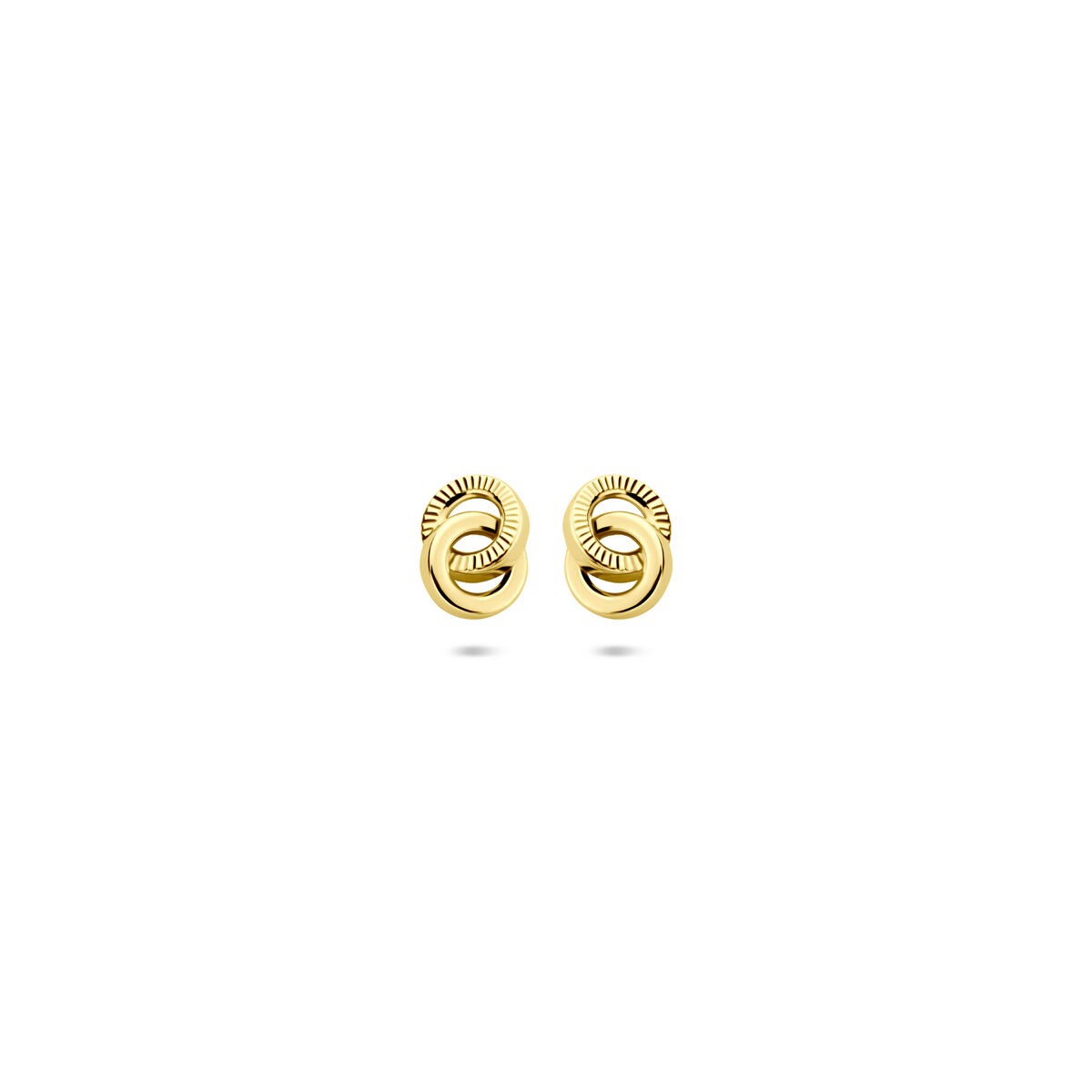 Ringe Gelbgold Ohrstecker Diamantiert