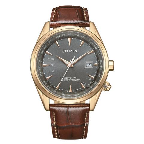 Citizen Funkuhr Eco Drive Roségold Anthrazit