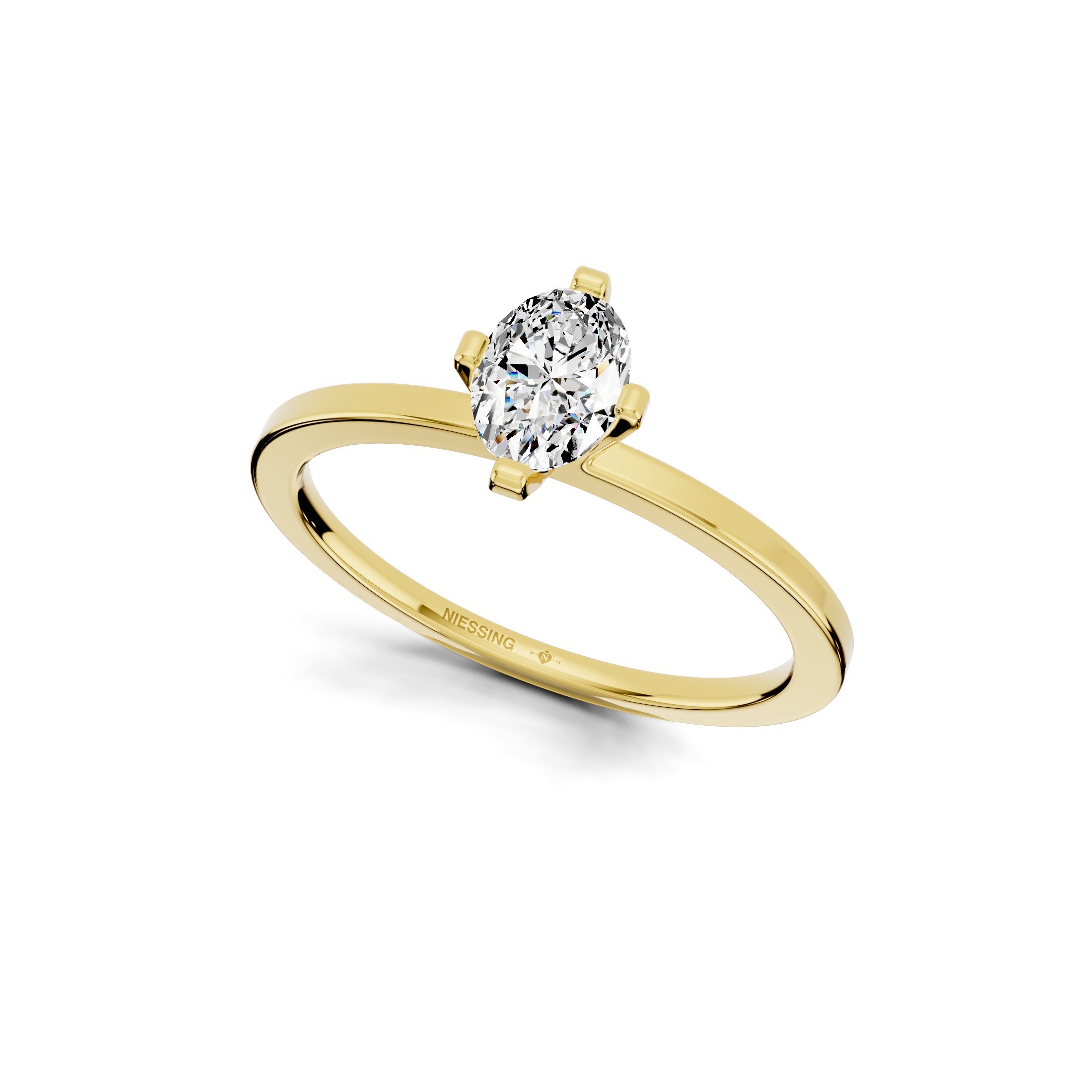 Niessing Amatis V Gelbgold 0,43ct Oval