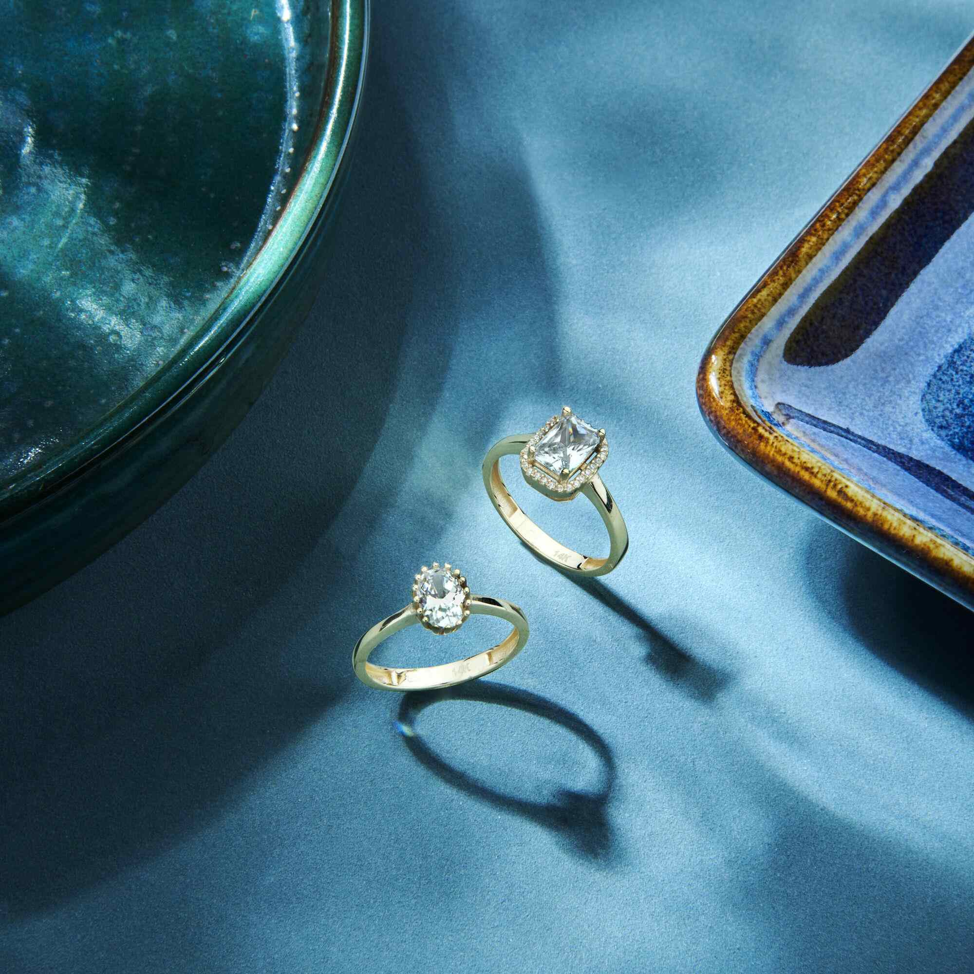ovaler Solitaire Ring