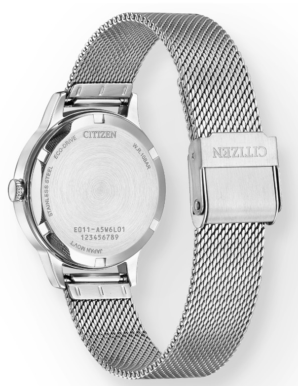 Citizen Eco-Drive Silber Milanaise