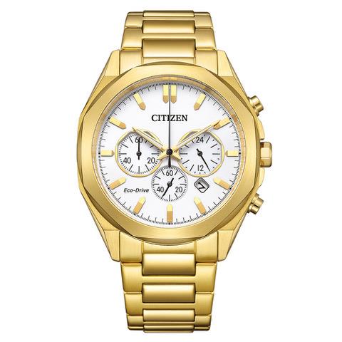 Citizen Goldener Chronograph Eco Drive