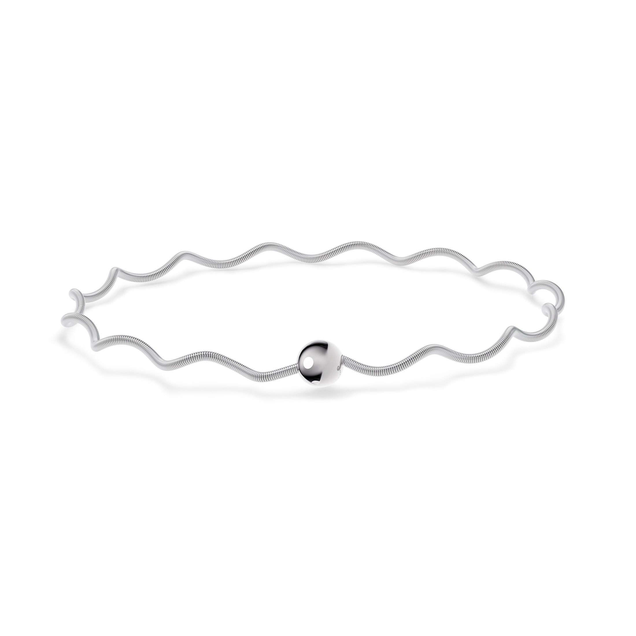 Niessing Colette Welle 1-Fach Platin 62,5