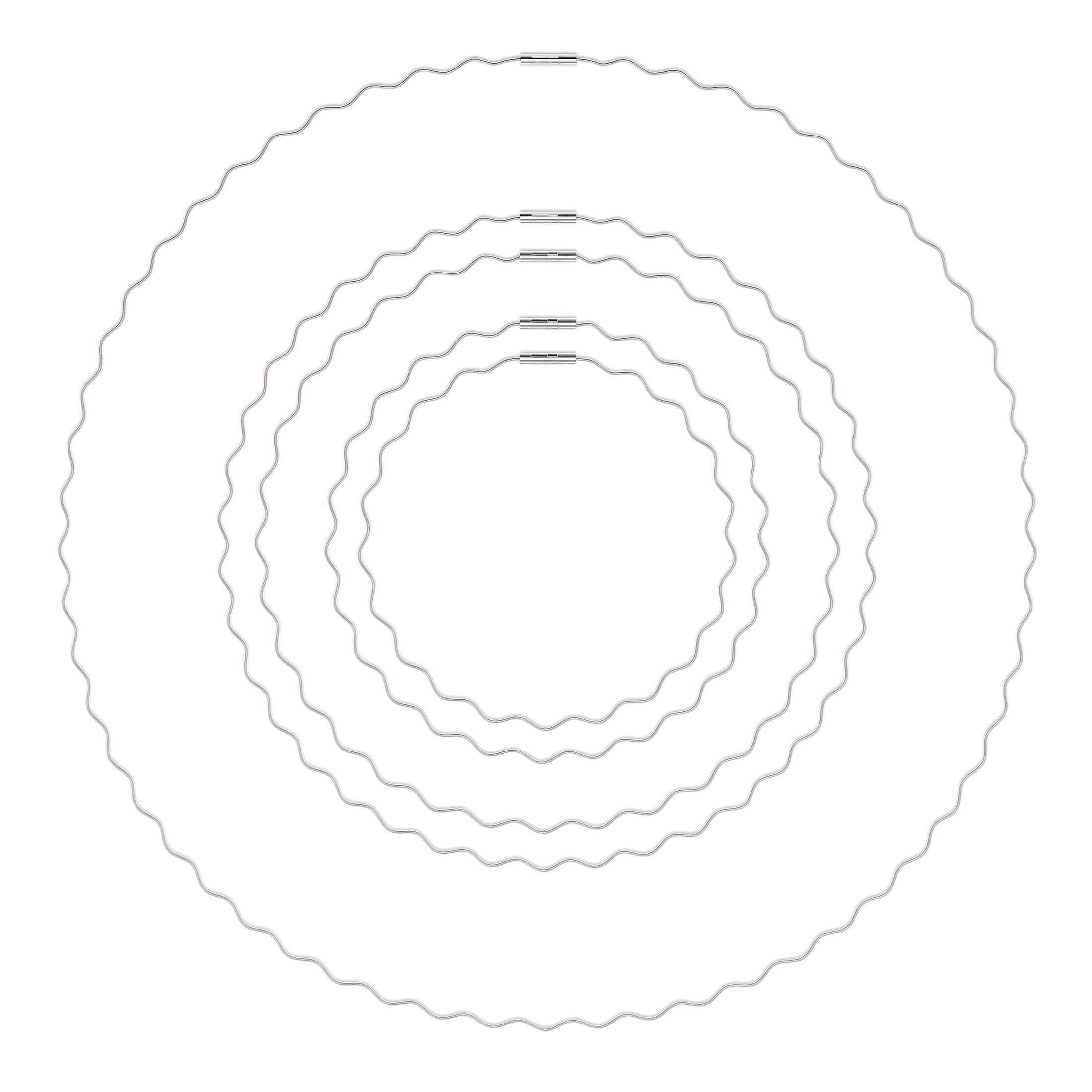 Niessing Halsschnur Welle Platin 44,0cm
