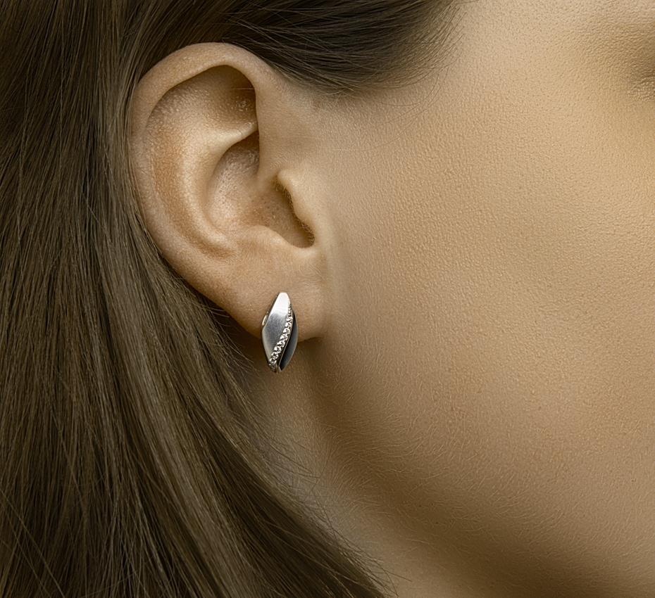 Ohrstecker Silber mit Zirkonia