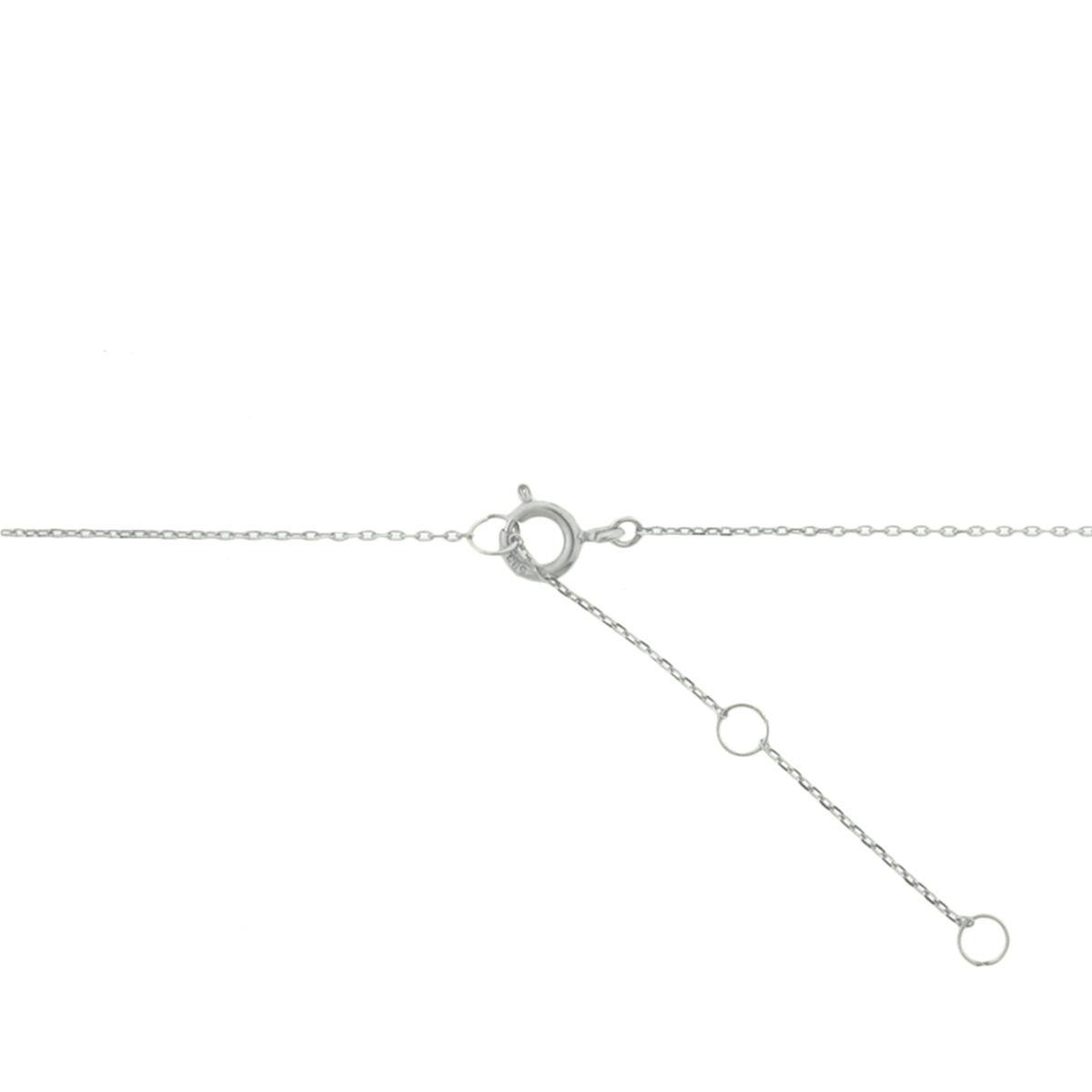 Kette Ring in Ring Weißgold