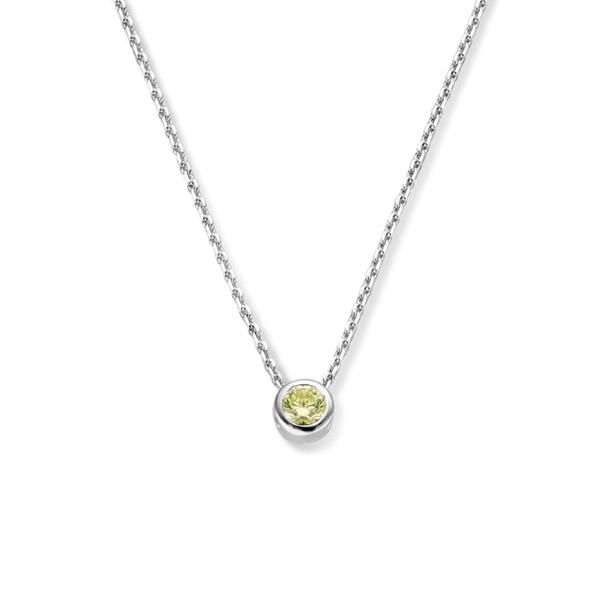 Kette mit Geburtsstein Anhänger August