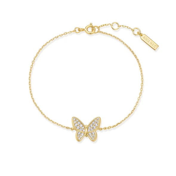 Ania Haie Goldene Schmetterlingspavé Armband