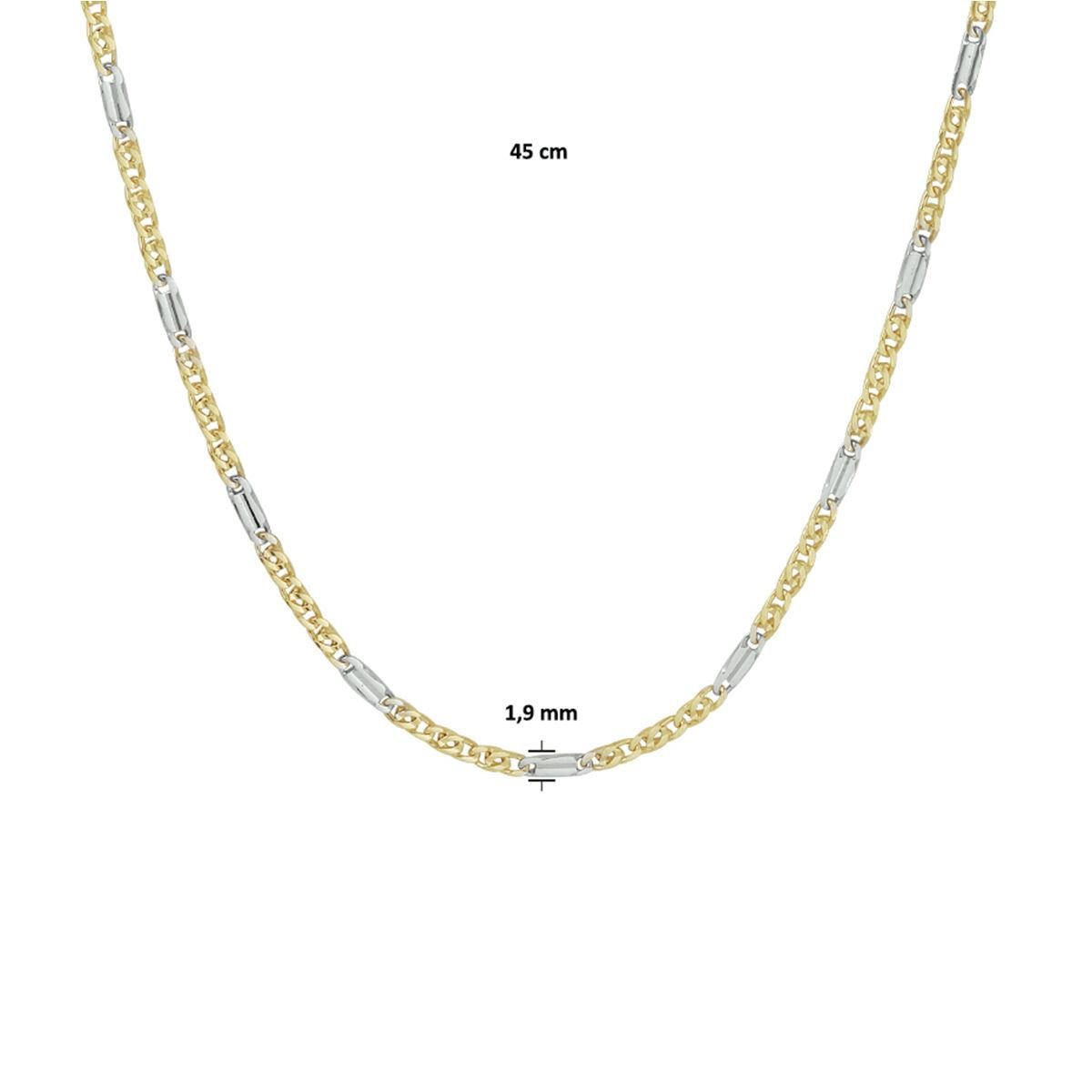 Bi-Color Collier 45cm
