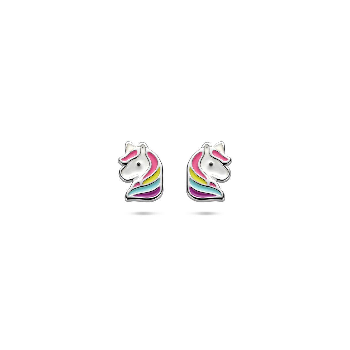 Einhorn Ohrstecker bunt