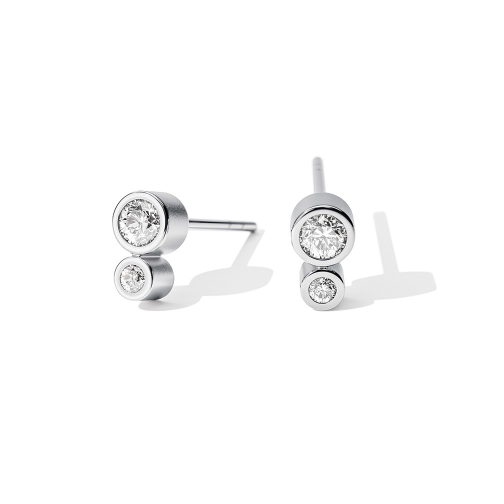 Niessing Duett Brillant Ohrstecker Platin