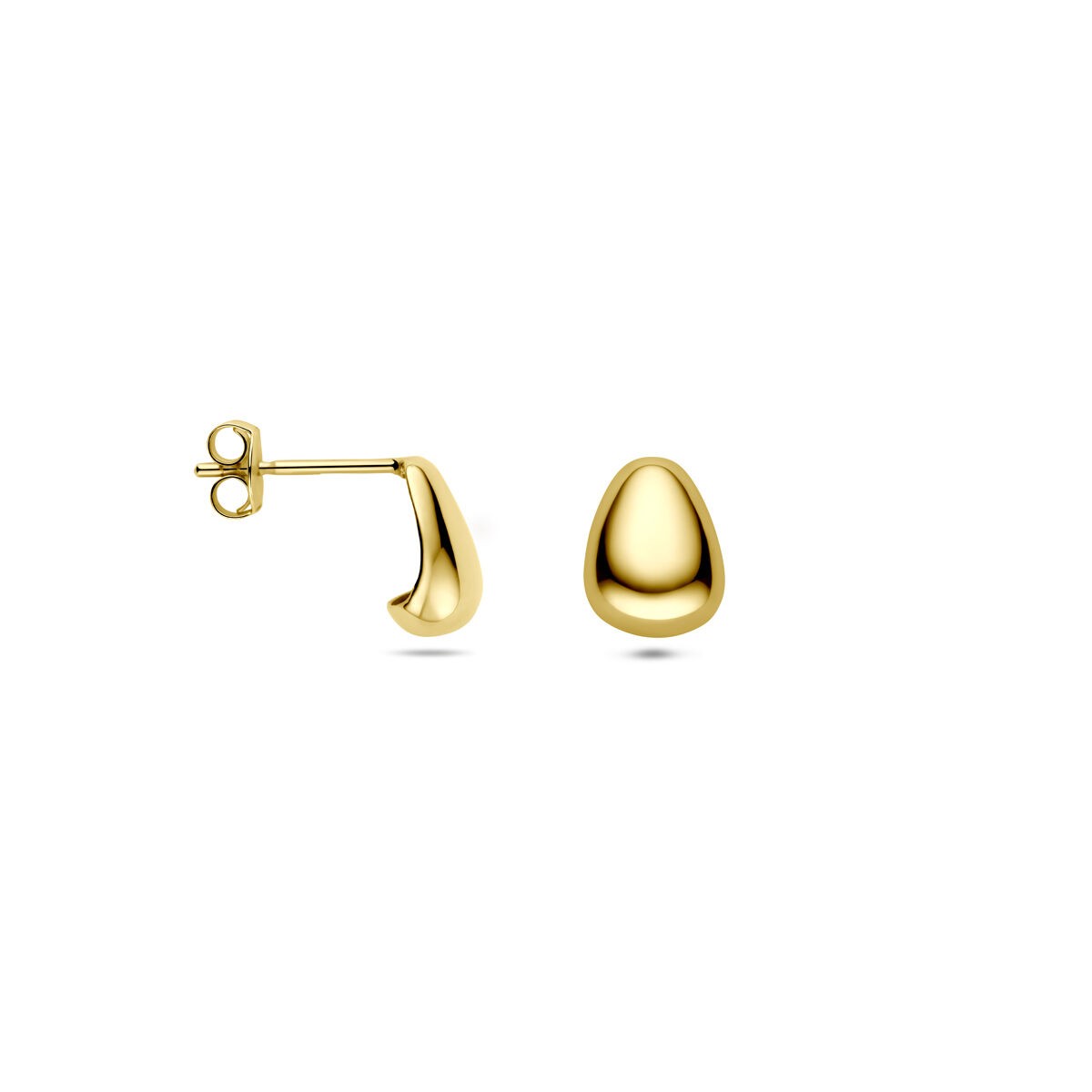 Ohrstecker Tropfen Gelbgold 8,0mm