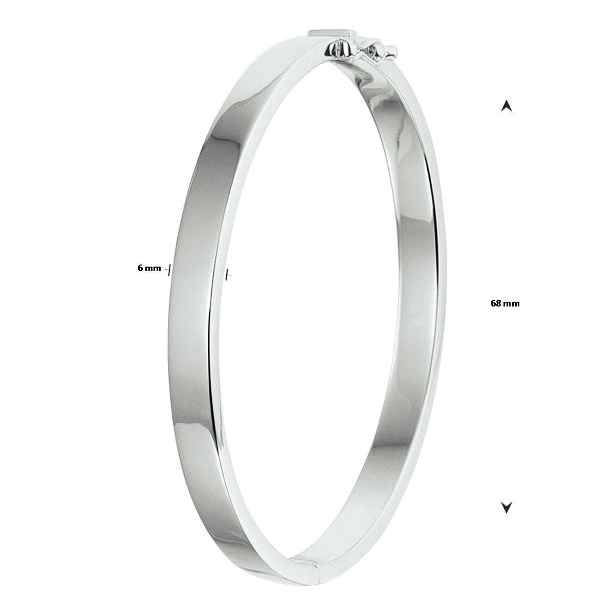 Armreif Silber Gr. 68 massiv