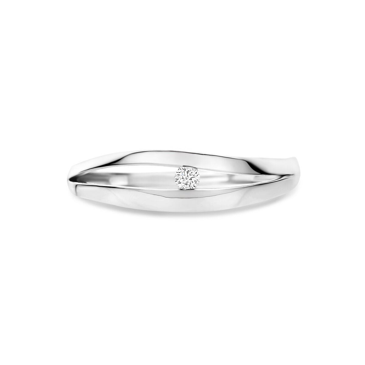 Silber Ring mit Lab Grown Diamant 0,04ct