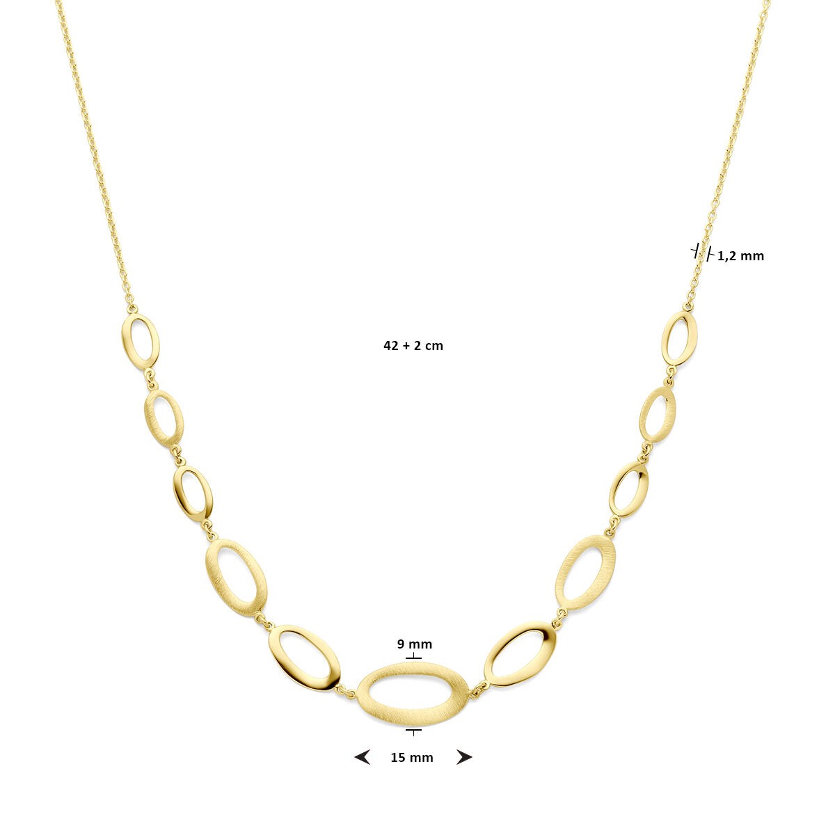 Collier aus Ovale  Elemente