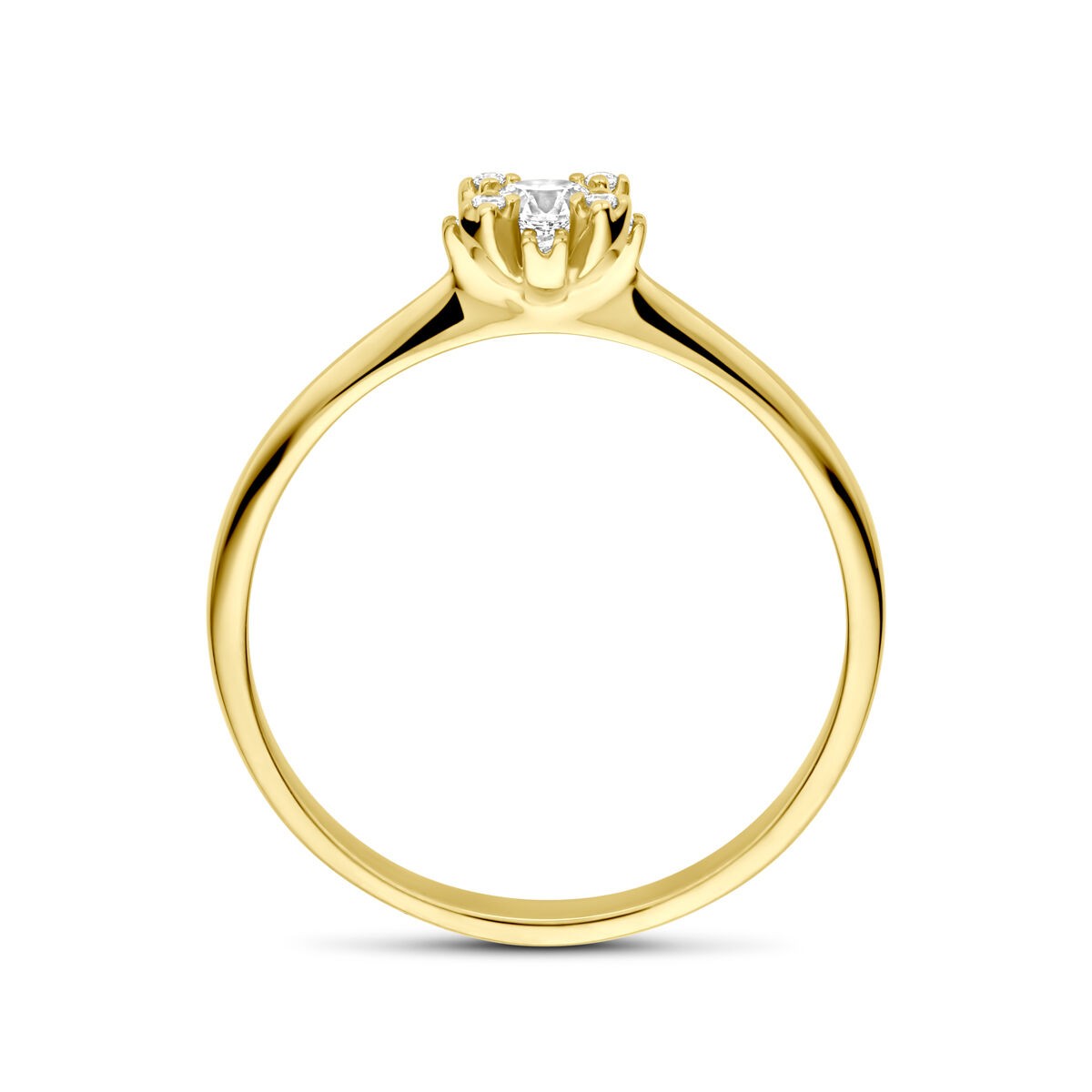 Ring Rose mit Zirkonia