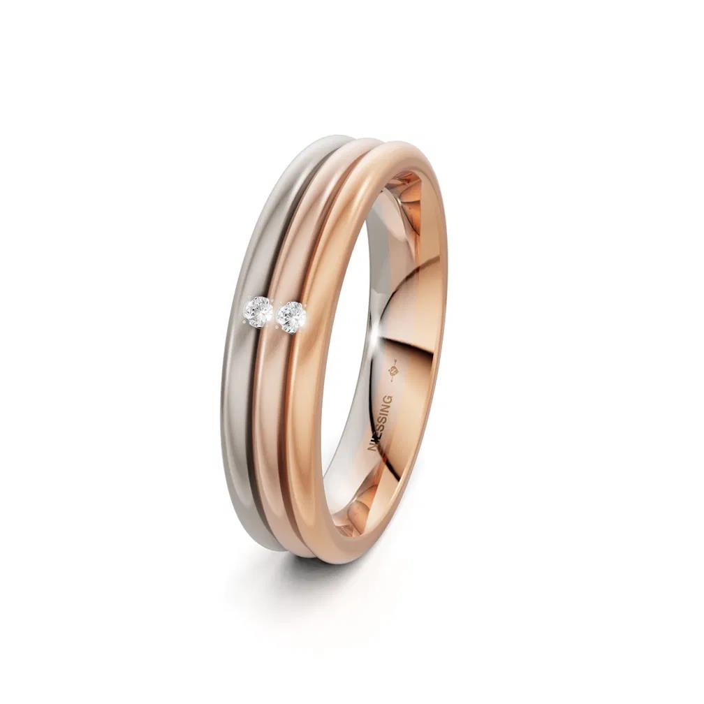 Niessing Tricolor Ring mit 2 Brillanten