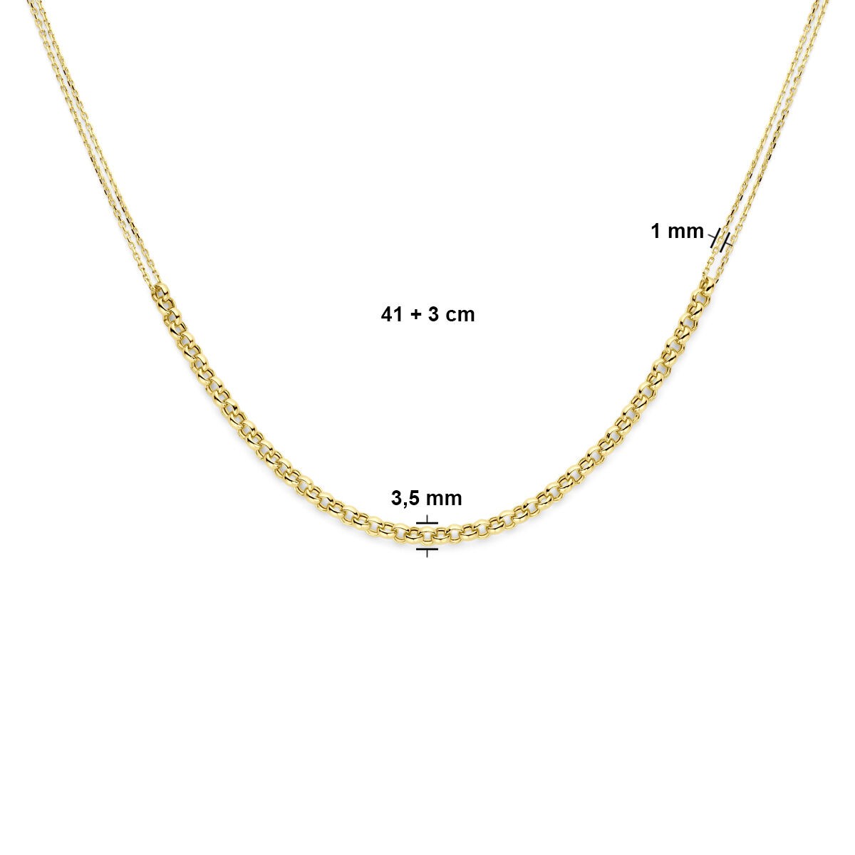 Collier Doppel Anker - Erbs