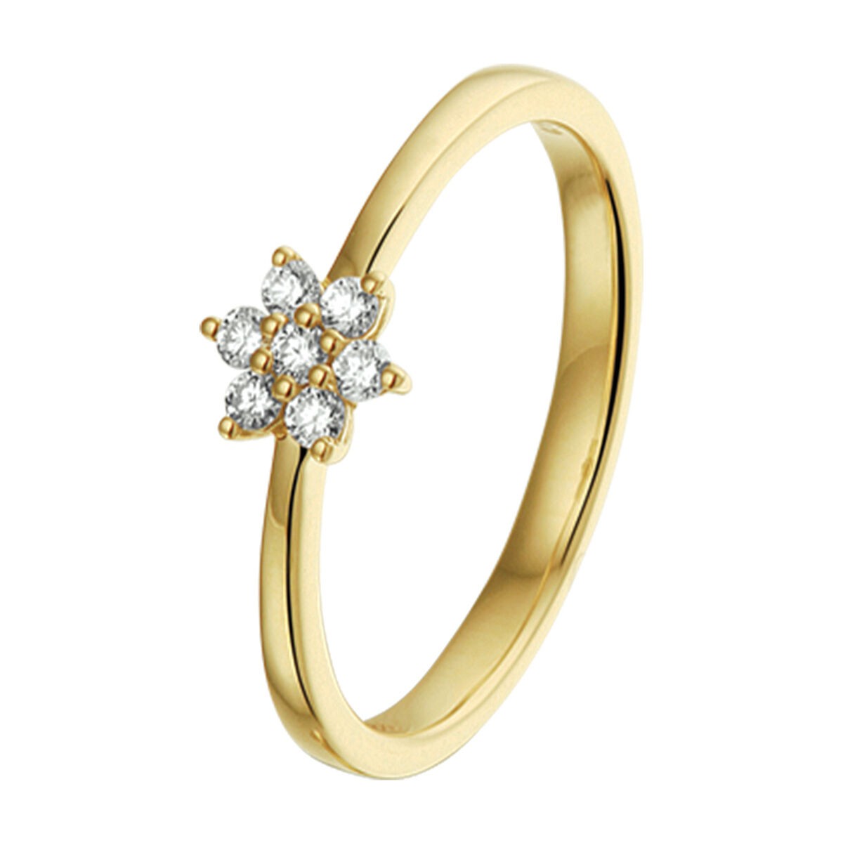 Ring mit Brillanten Blume