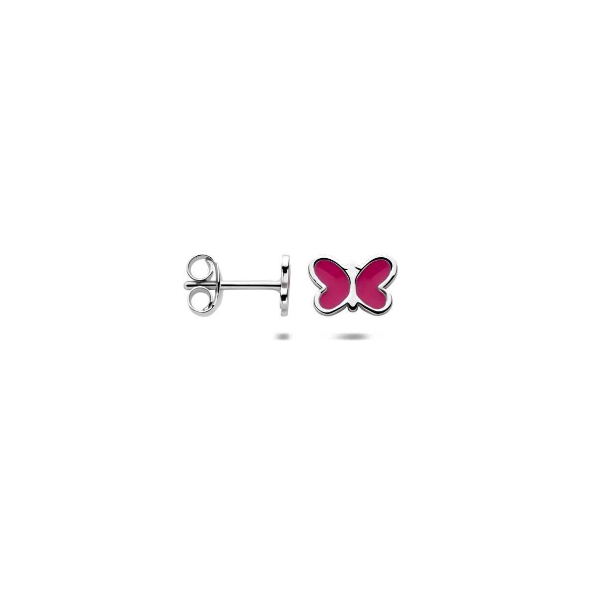 Schmetterling Ohrstecker Pink/rot