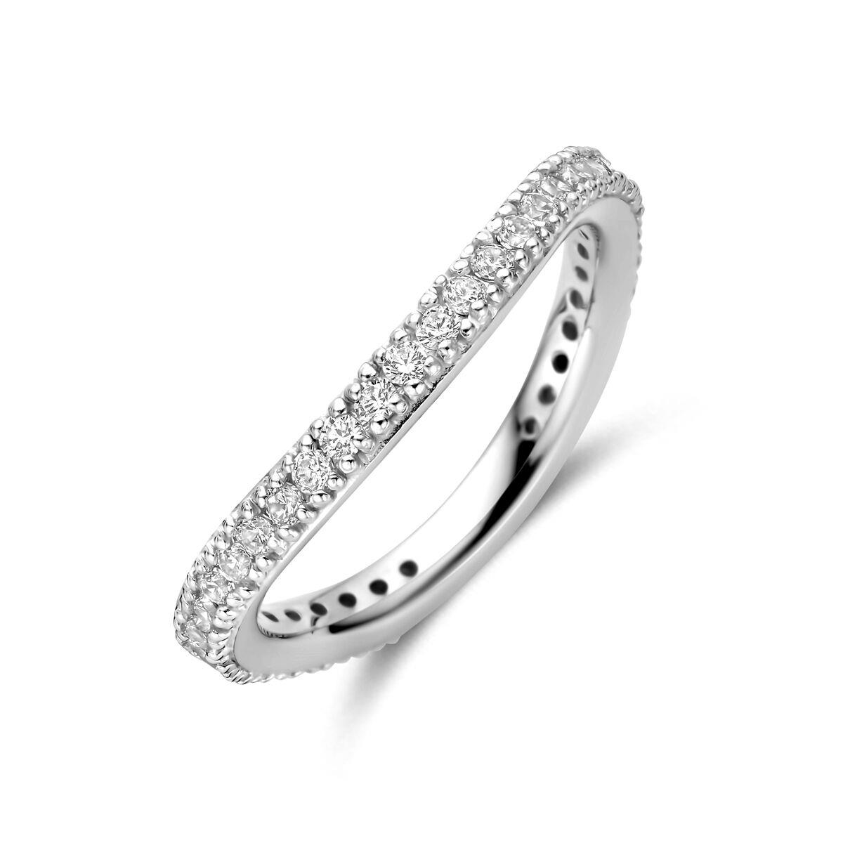 Silber Memoire Ring leicht geschwungen