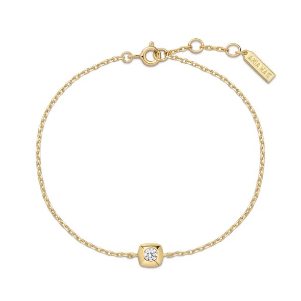 Ania Haie Goldene modernes Solitair Armband