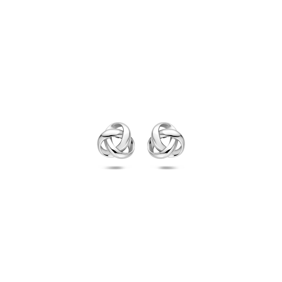 Knoten Ohrstecker Silber 6mm