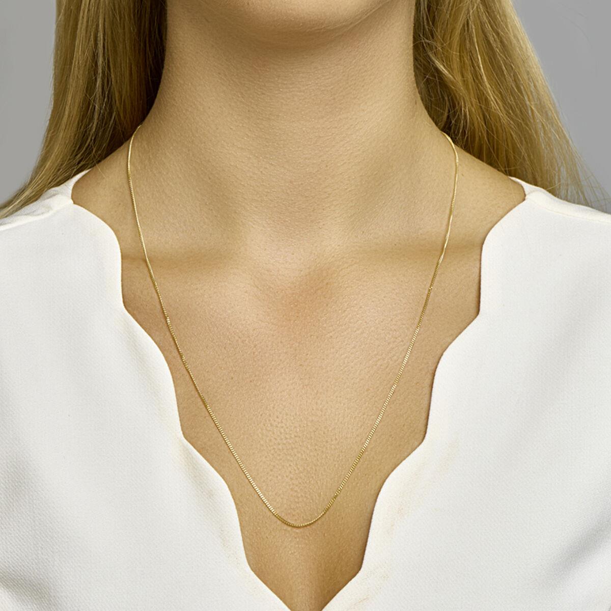 Panzer Collier Kette Gelbgold 60,0cm