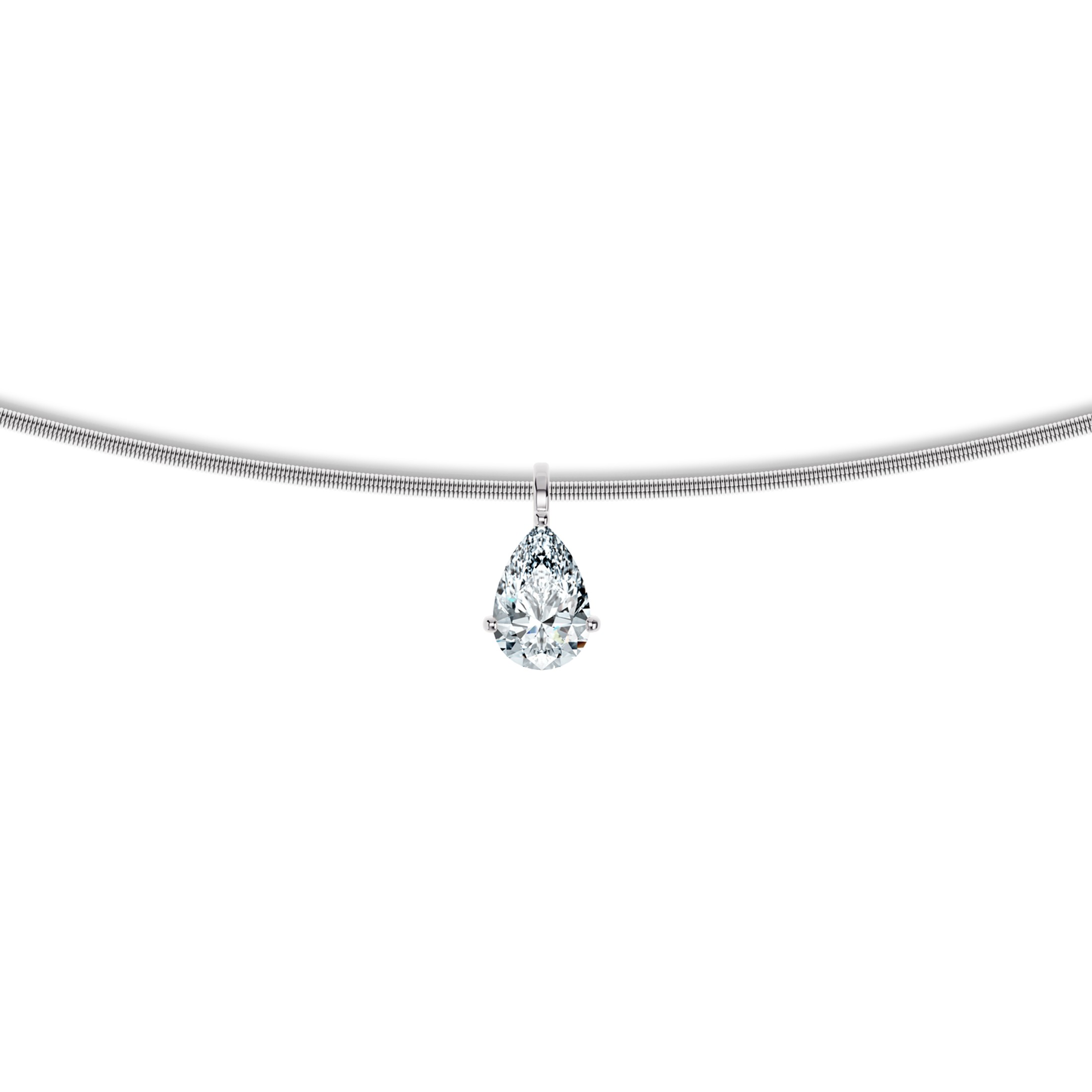 Niessing Amatis Anhänger Platin 0,40ct Tropfen