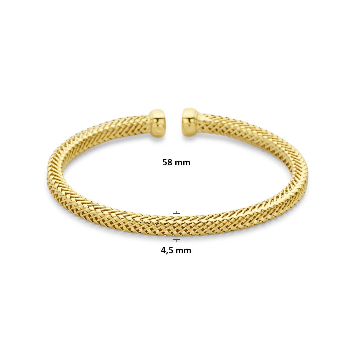 Armspange Silber vergoldet 58,0mm