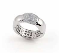 Al Coro Stretchy Ring Weißgold mit Brillanten