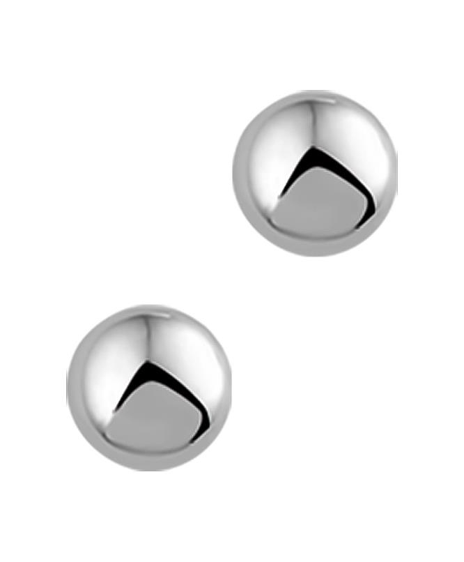 Weißgold Halbkugel Ohrstecker