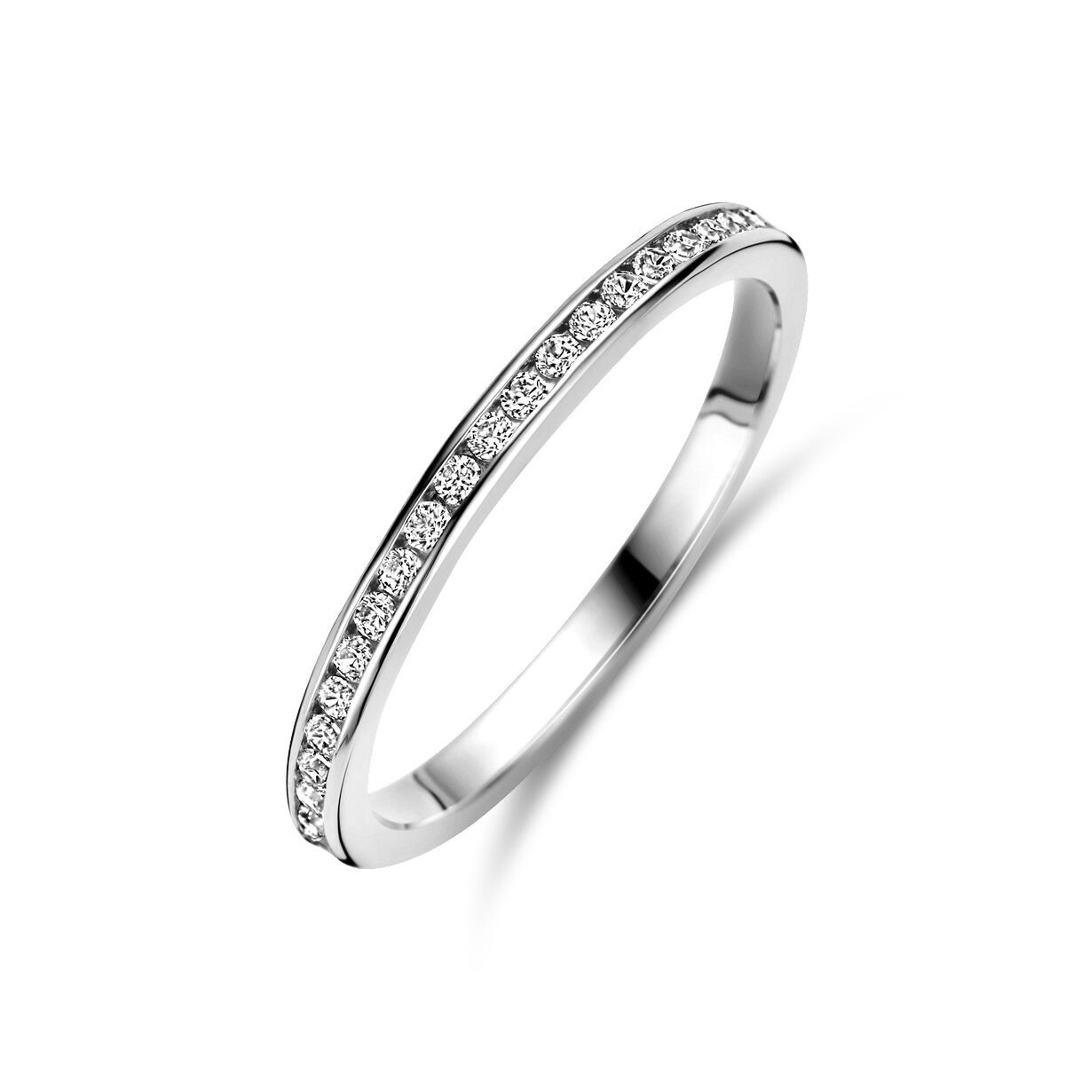 Memoire Ring Weißgold Kanalfassung