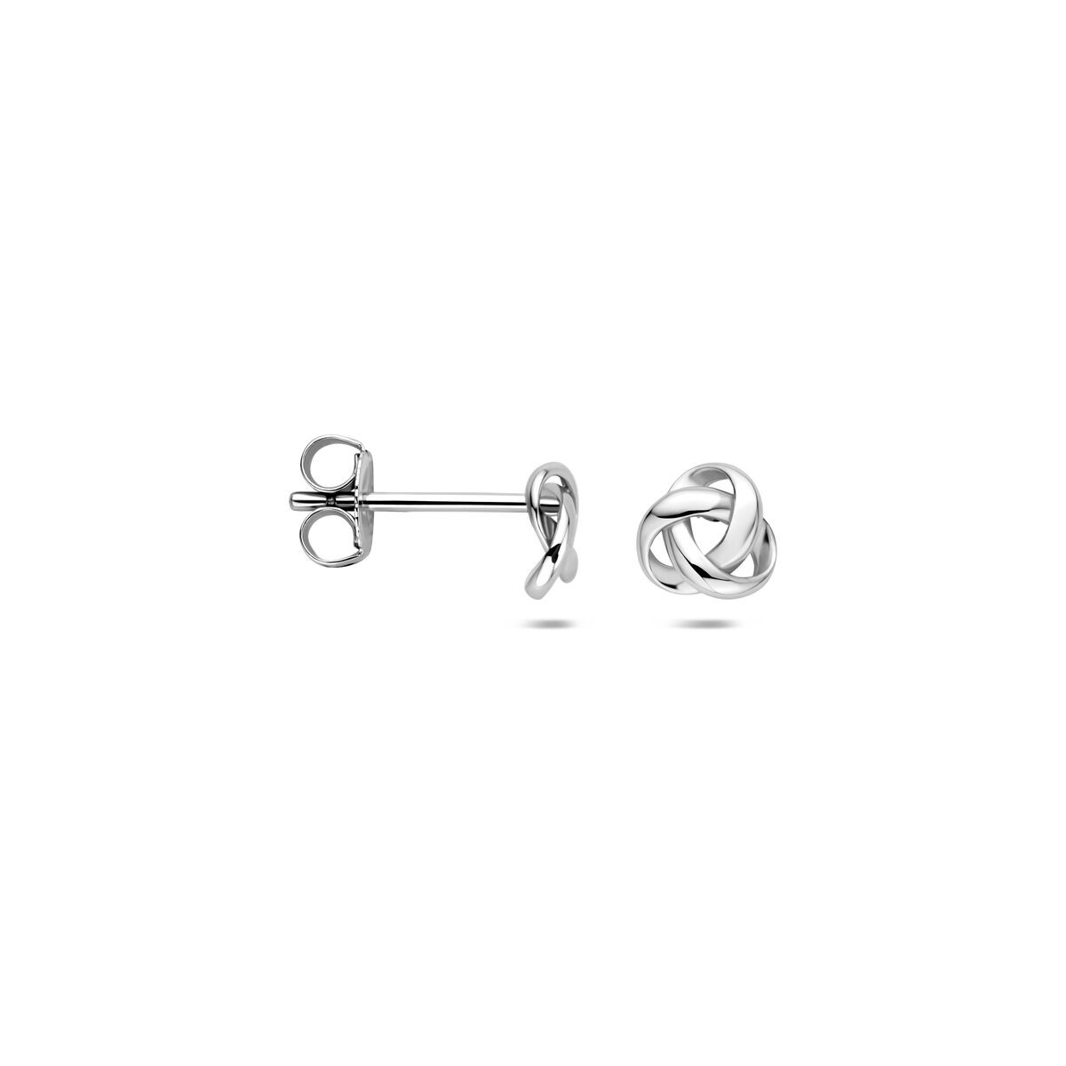 Knoten Ohrstecker Silber 6mm