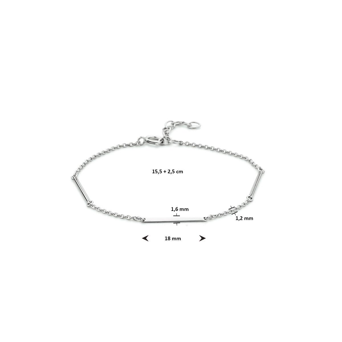 Silber Armband mit 3 Stäbchen