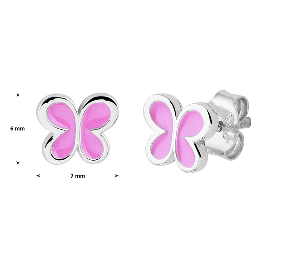 Schmetterling Ohrstecker Pink