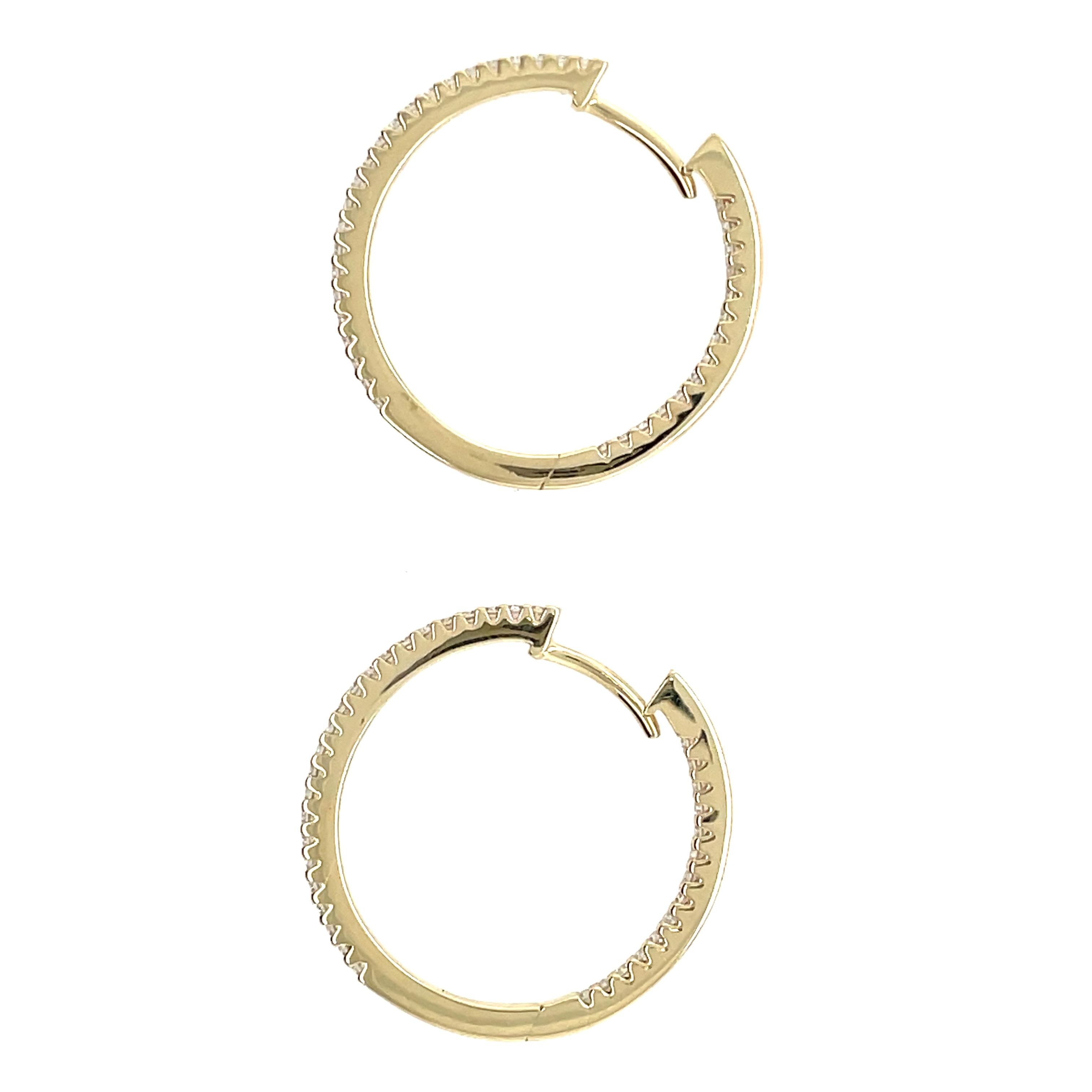 Brillantcreolen Gelbgold 20,0mm