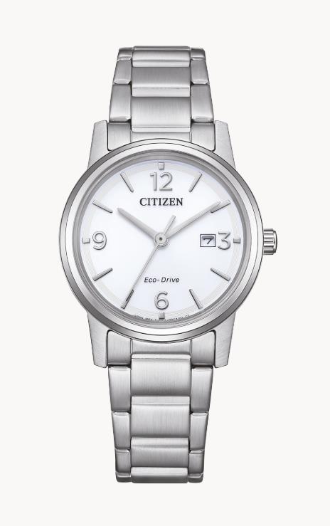 Citizen Edelstahl Weiß Eco-Drive